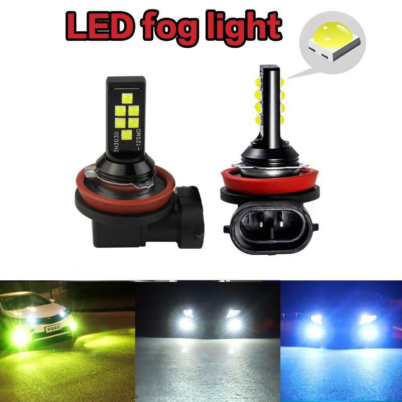 2 Bóng Đèn Led H1 H3 H4 H7 H11 H8 3030smd 9005 9006 Dc12V Ánh Sáng Trắng Cho Xe Hơi