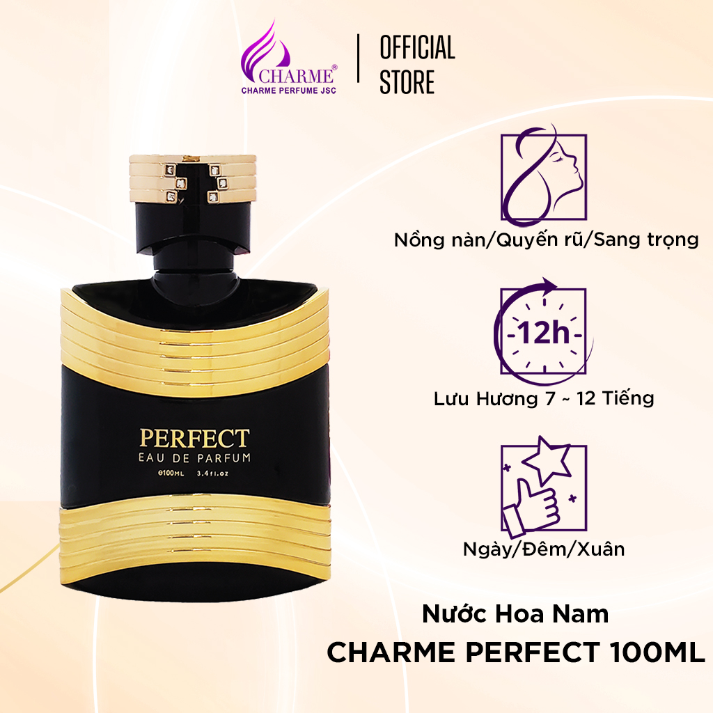 Nước Hoa Nam Cao Cấp GOOD CHARME PERFECT 100ml Lưu Hương Lâu Nam Tính, Sang Trọng_Nước Hoa Chính Hãng