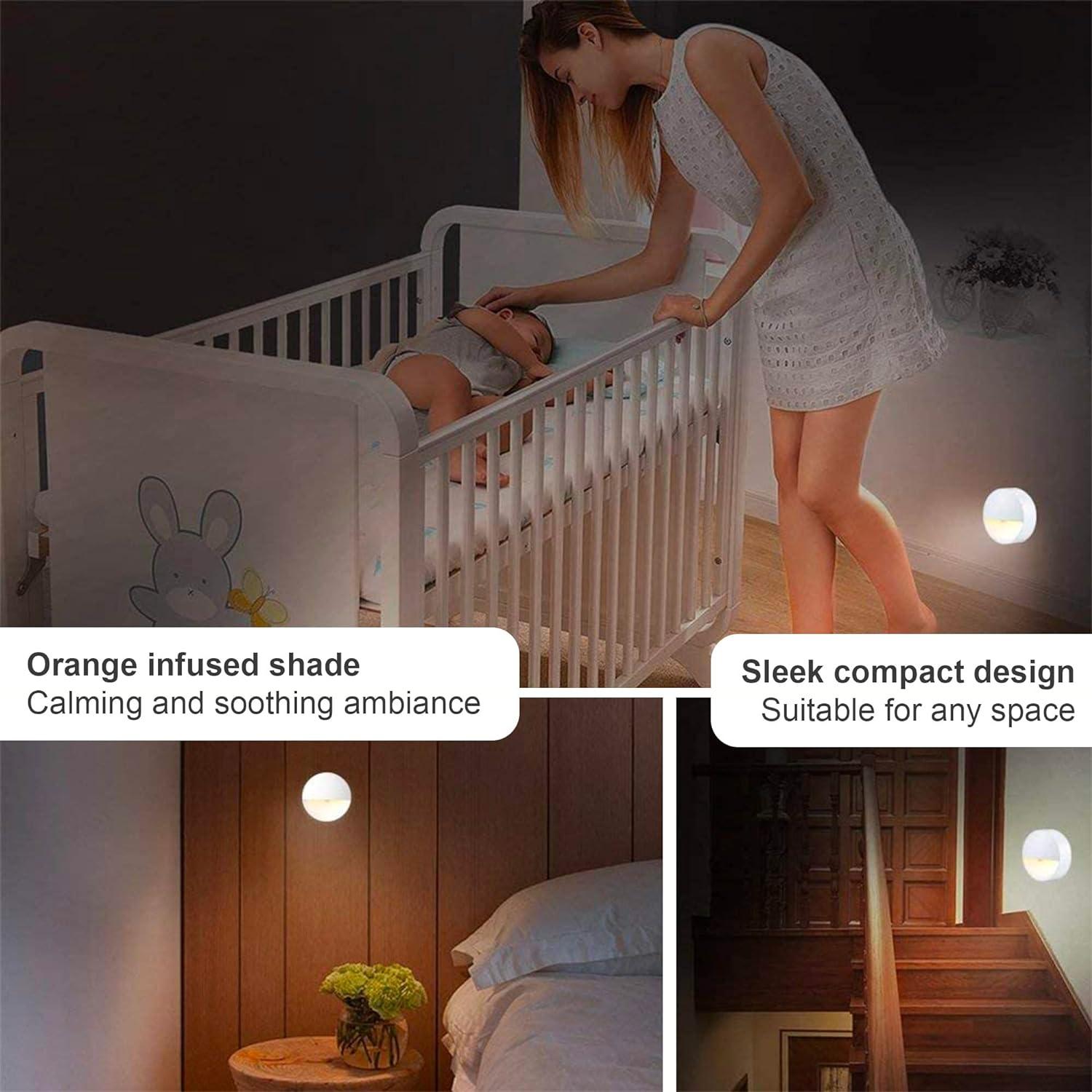 Đèn ngủ LED, Đèn cảm biến chuyển động trong nhà, Đèn LED kết dính không dây, Hoạt động bằng pin, Hoàn hảo cho nhà bếp LED, tủ, phòng tắm, Đèn LED cảm biến chuyển động cầu thang