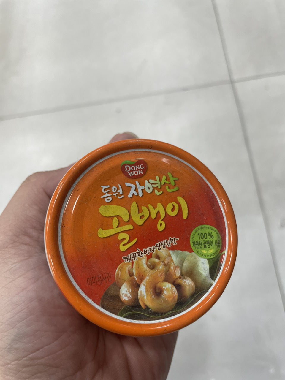 Ốc Tự Nhiên Đóng Hộp Dongwon Hàn Quốc Hộp 140G / 동원) 자연산 골뱅이 140G
