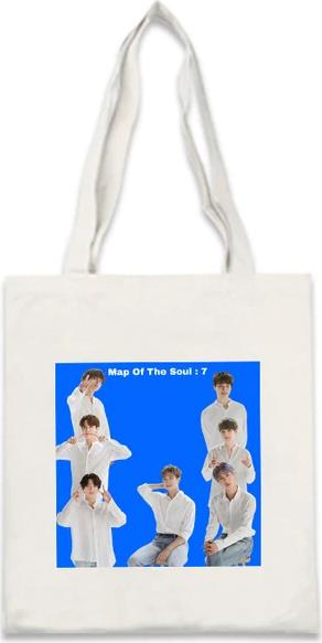 Túi tote BTS MAP OF THE SOUL 7 in hình nhóm Size 30*35 cm