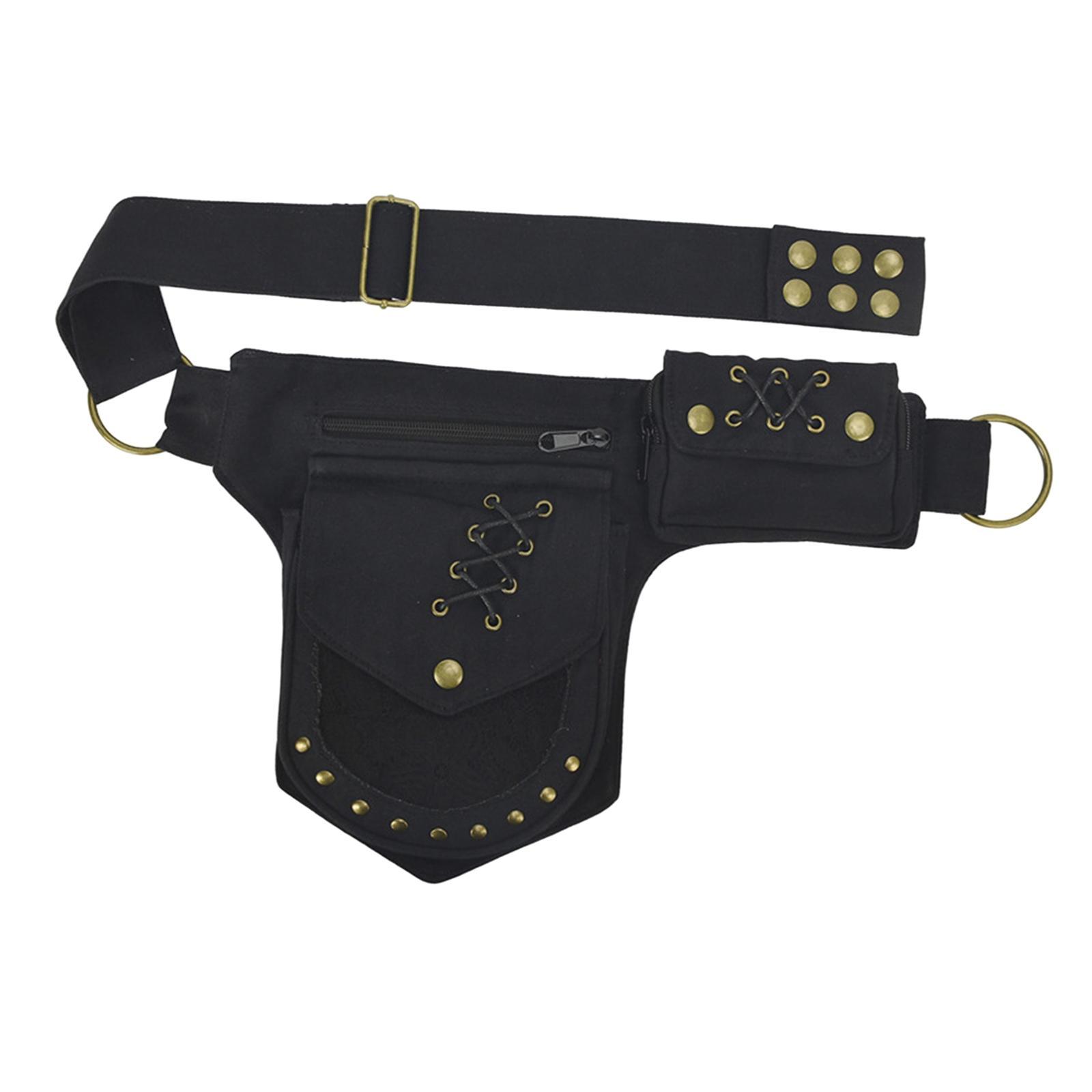 Waist Pack Adjustable Strap Stylish Fanny Pack for Street Hiking Backpacking