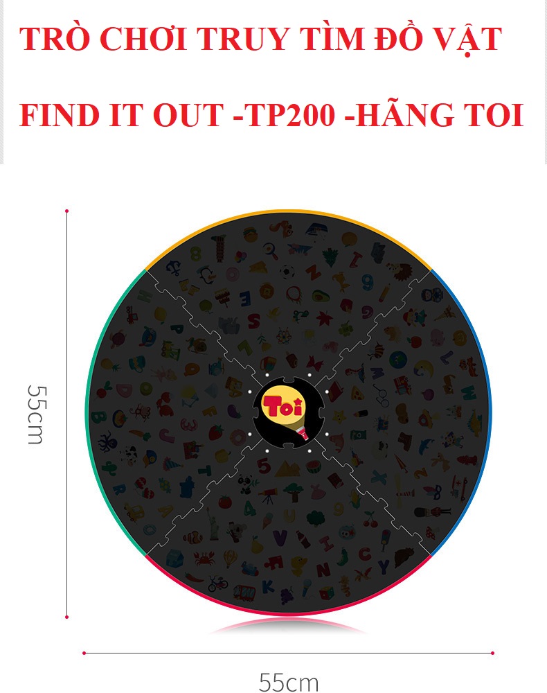 Trò chơi TRUY TÌM ĐỒ VẬT chính hãng TOI - FIND IT OUT - mẫu màu đỏ cho bé 3 tuổi