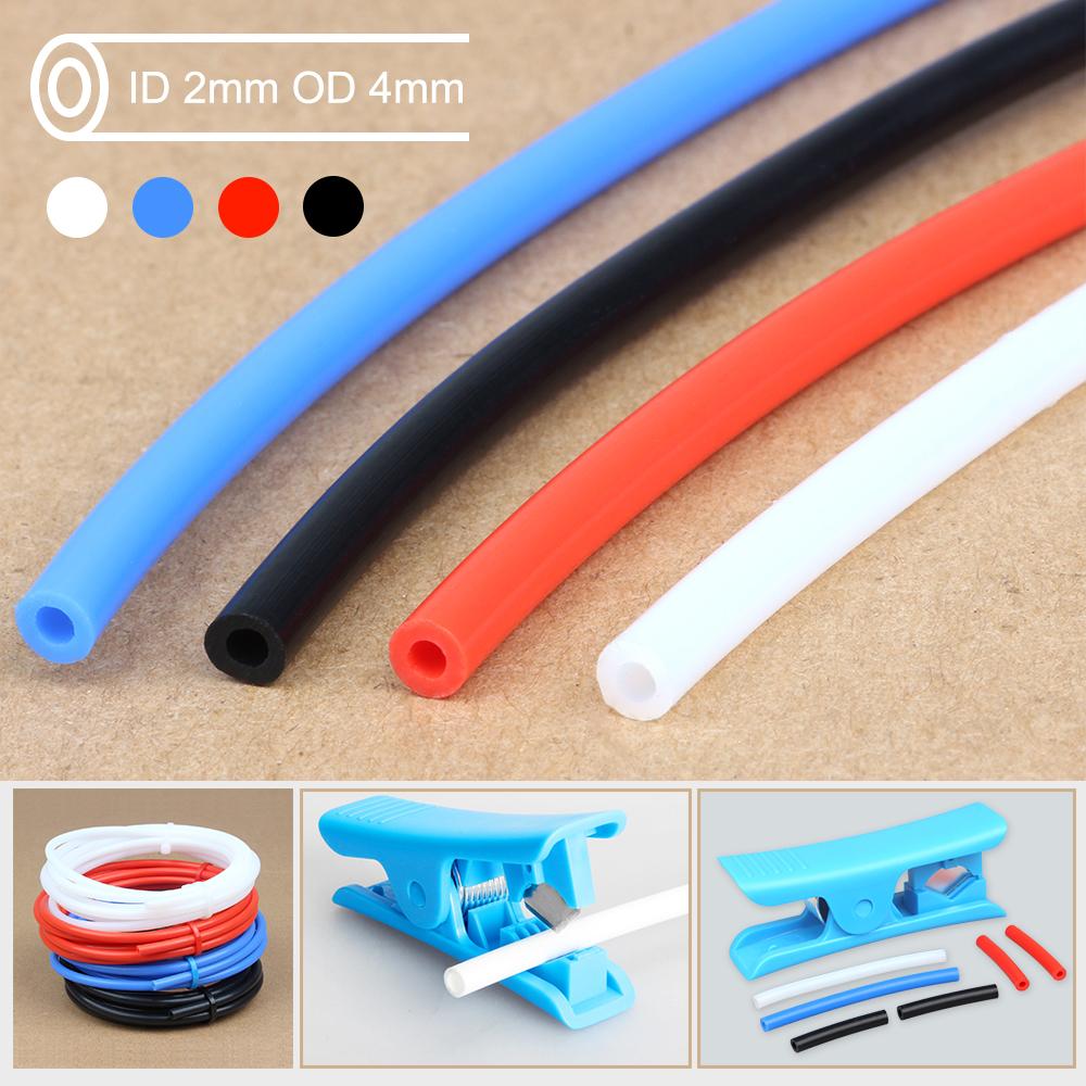 3DSWAY 3D Máy In Phần 1M 2M PTFE Ống Teflonto Ống Bowden Đùn 1.75Mm ID2mm OD4mm Có Cắt Capricornus ống Cho Ender3