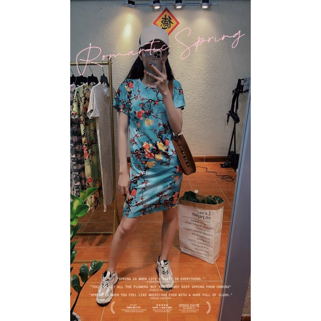 Đầm thun cotton hàng xuất