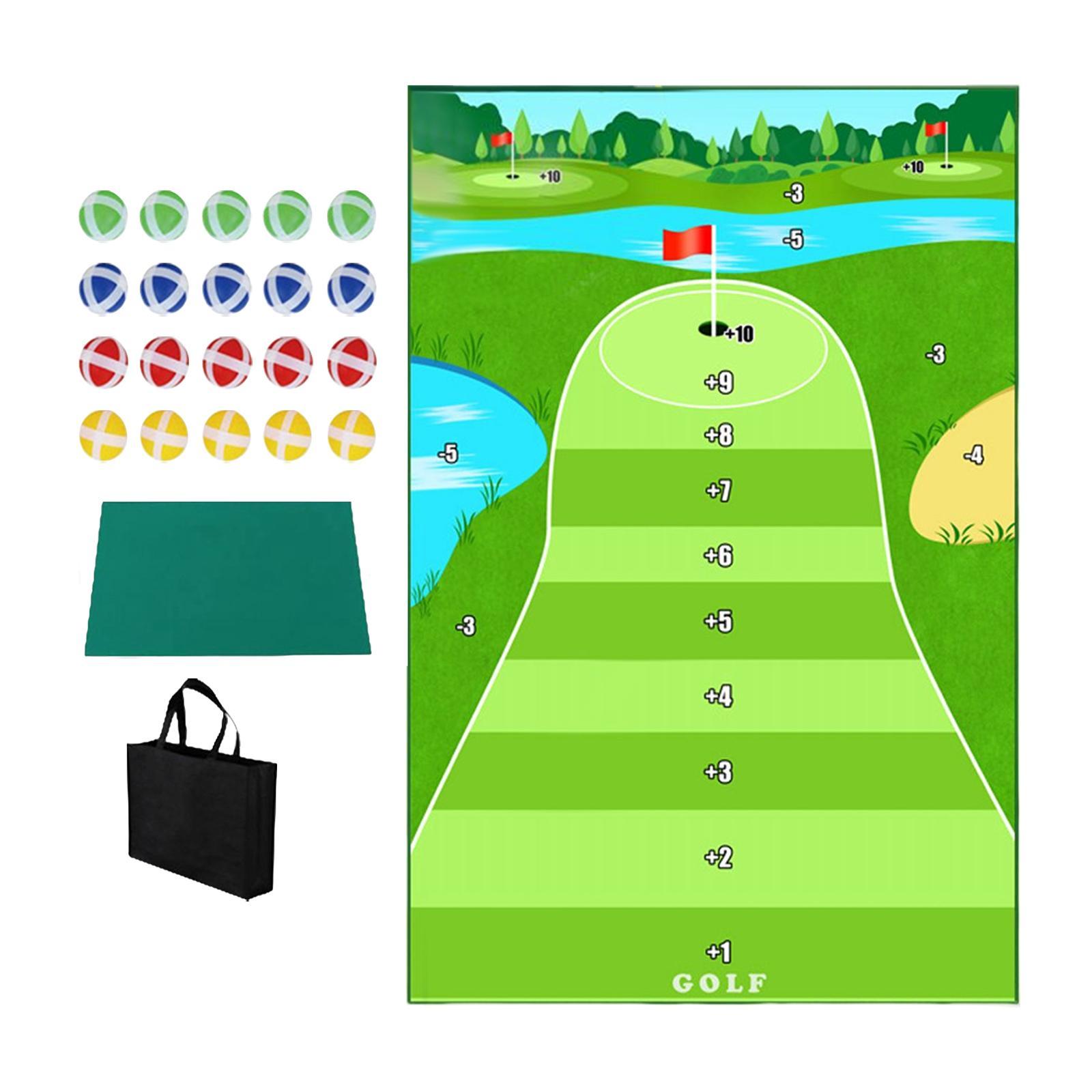 Golf Hitting Mat Cushion Durable Improve Golf Skills Training Swing Trainer Golf Game Set for Office Home