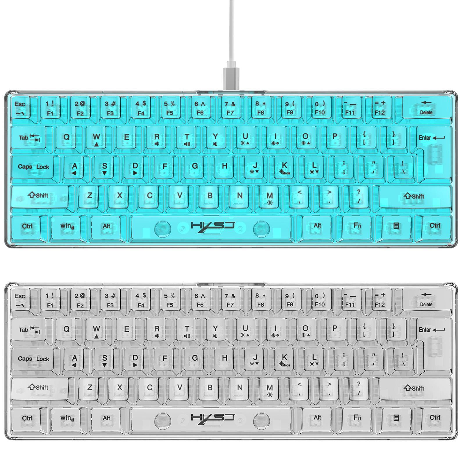 Gaming Keyboard 61 Keys 5 Speeds Adjustable Keypad for Gamer Computer Laptop