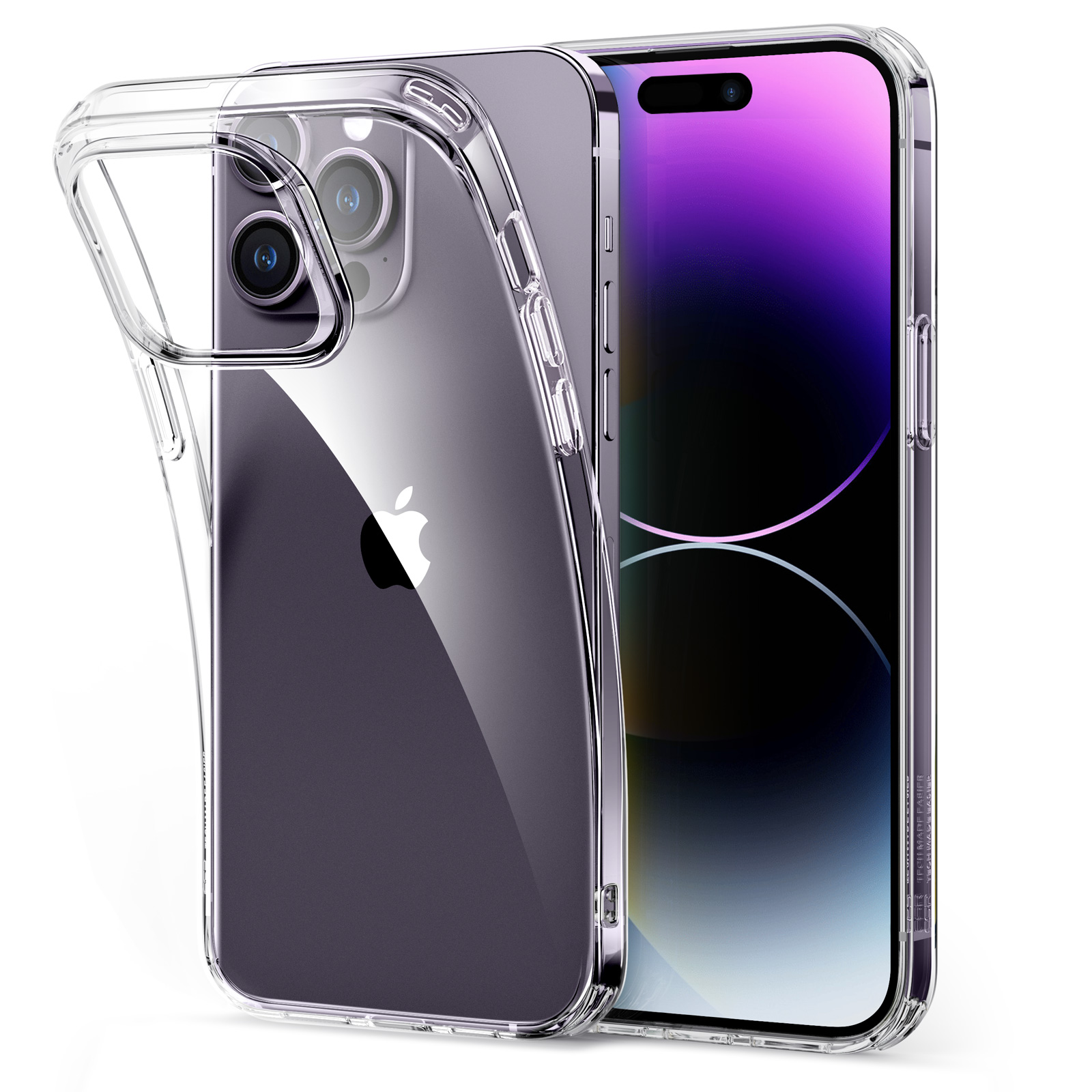 Ốp Lưng dành cho iPhone 14 Pro / 14 Pro Max/ 14/ 14 Plus/ ESR Project Zero Clear Case Trong Suốt Chống Ố Vàng - Kèm Combo Kính Cường Lực Màn Hình và Camera- Hàng Chính Hãng