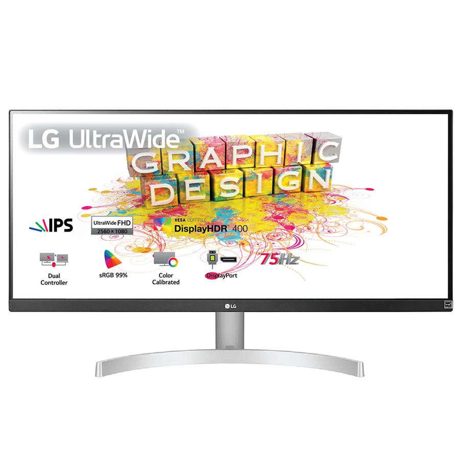 Màn Hình LG 29'' 21:9 UltraWide 29WN600-W Full HD (2560x1080) 5ms 75Hz HDR IPS AMD Maxx Audio (7Wx2) FreeSync - Hàng Chính Hãng