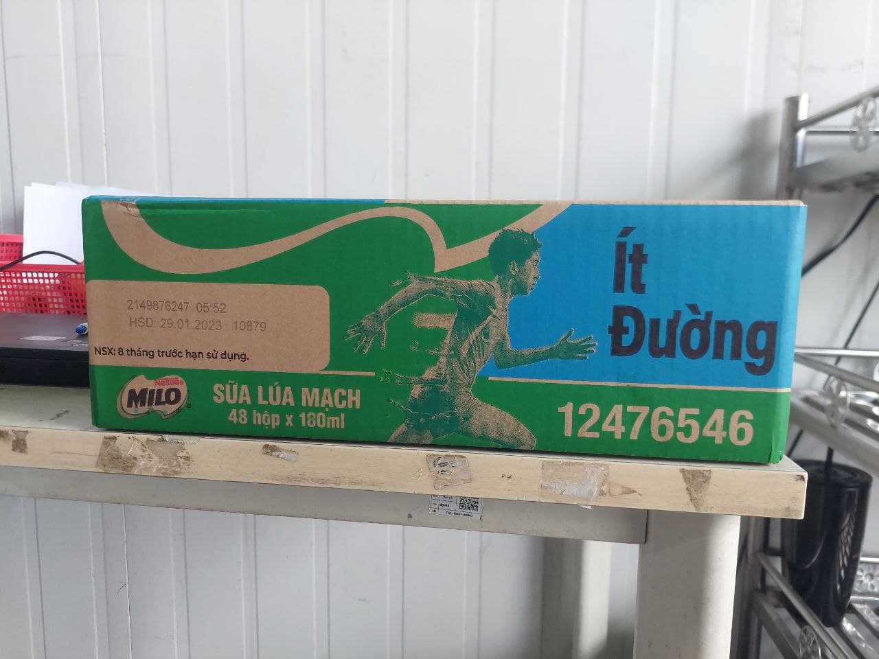 Thùng 48 Hộp Sữa Nestlé Milo Ít Đường