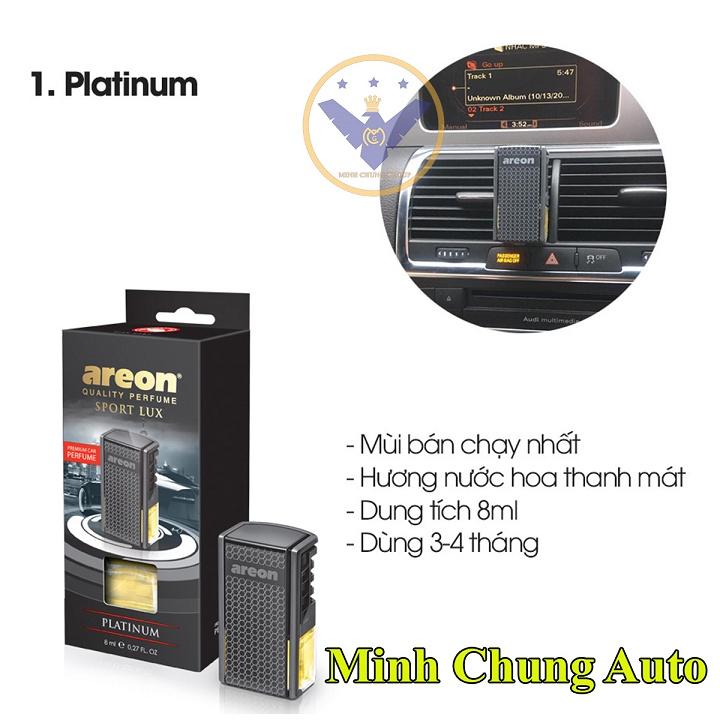 Nước hoa ô tô cao cấp Areon. kẹp cửa gió điều hòa hương Platinum