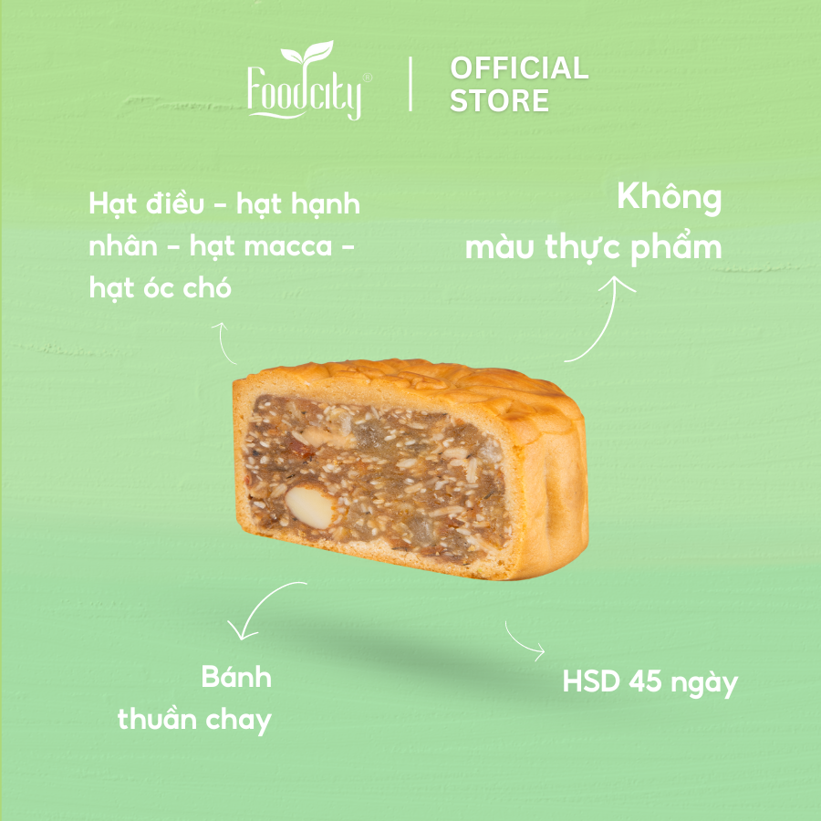 [Dòng bánh chay] Bánh trung thu Ngũ hạt 150gr - FoodCity Việt Nam