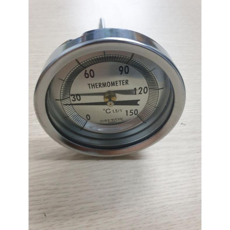 Đồng hồ đo nhiệt độ cơ có đầu dò sau ren 21 mặt 100