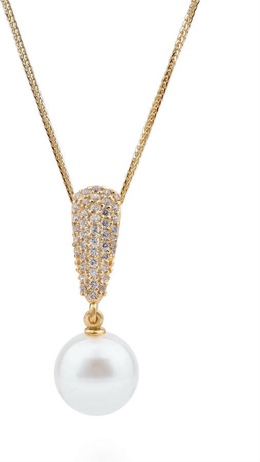 Mặt Dây Chuyền Nữ Ngọc Trai LuxJy Jewelry P3027 - Trắng Ánh Hồng