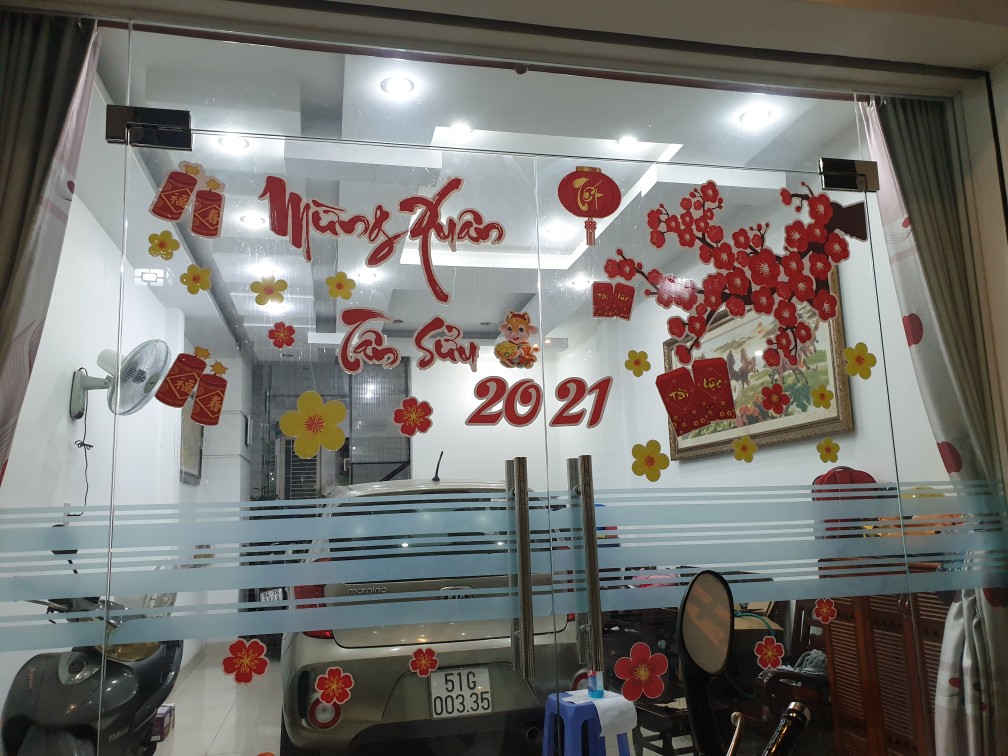 Decal Tết 2022 decor trang trí nhà cửa dán kính dán tường