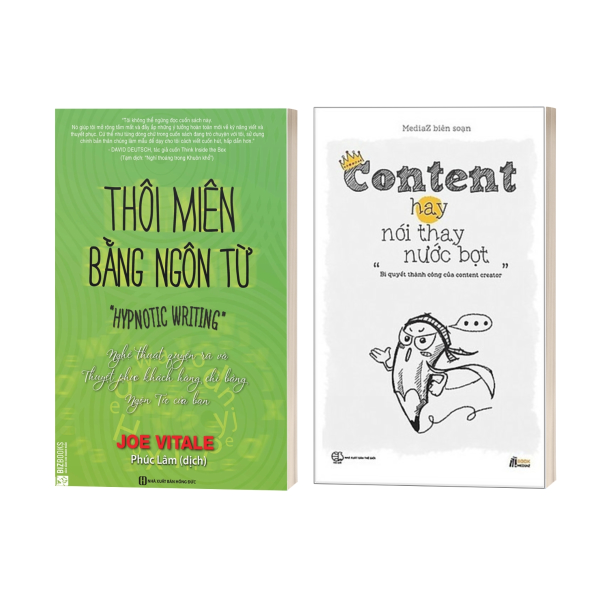 COMBO CONTENT HAY NÓI THAY NƯỚC BỌT + THÔI MIÊN BẰNG NGÔN TỪ