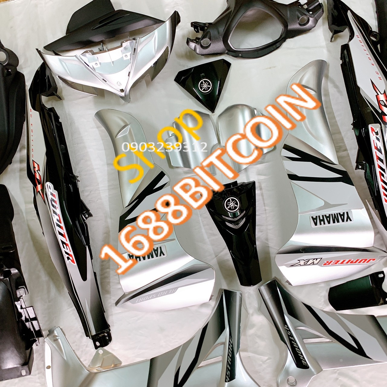 Dàn áo xe JUPITER MX MÀU BẠC - JUPITER Gravita -nhựa nguyên sinh ABS
