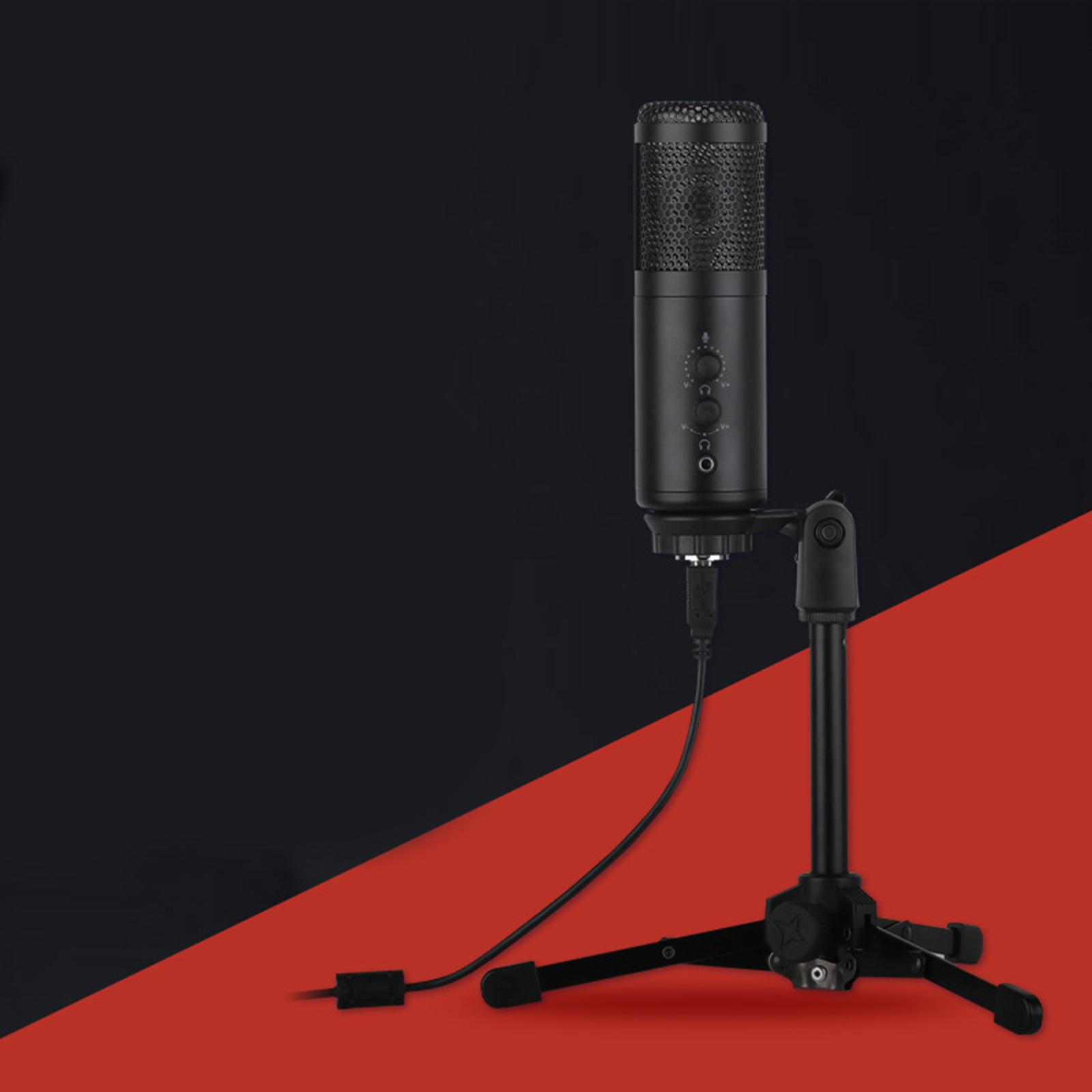 USB Computer Microphone, Professional Studio PC Mic with Tripod Stand for Gaming, Streaming, Chatting, Plug&Play