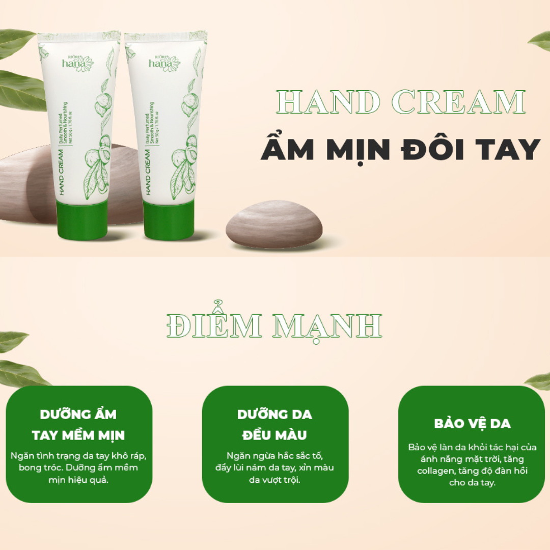 Kem Dưỡng Da Tay RIORI Hand Cream 50g Dưỡng Ẩm Ngừa Khô Rát, Bảo Vệ Da Tay, Không Nhờn Rít