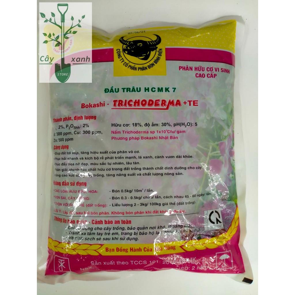 Phân Bón Hữu Cơ Vi Sinh Trichoderma + TE Đầu Trâu HCMK7 1Kg