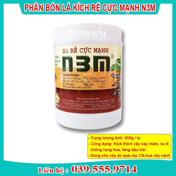 PHÂN BÓN SIÊU KÍCH RỄ N3M 500GRAM - phân bón dinh dưỡng trồng lan,rau củ quả,kích rễ các cây hoa, cây cảnh