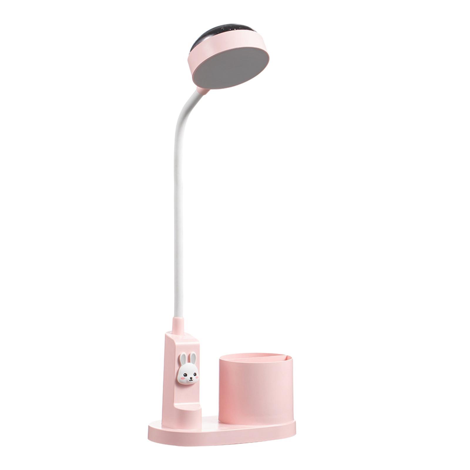 LED Desktop Lamp, Eye Protection Dimming Desk Light, Star Light Pink