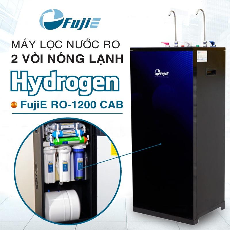 Máy Lọc Nước RO 2 Vòi Nóng Lạnh FUJIE RO-1200 CAB HYDROGEN - Hàng Chính Hãng