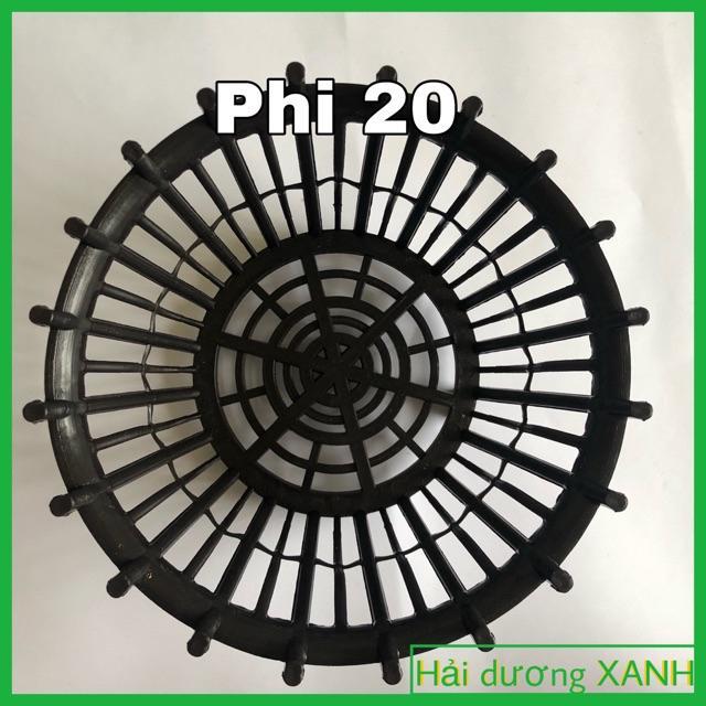 Chậu nhựa trồng lan - chậu nhựa giả gỗ