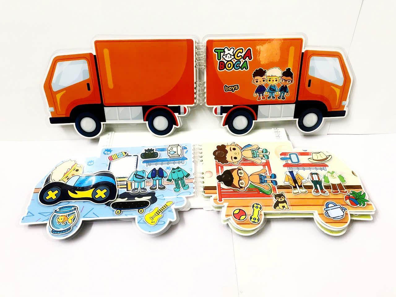 Bộ Tranh Tương Tác - Toca Boca Boys - LuLuHappyArt