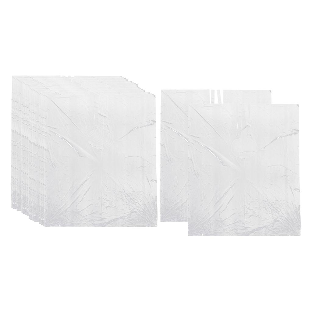 50Pcs Disposable Hair Cutting Cape Hair Salon Gown Capes Apron W/ Comb