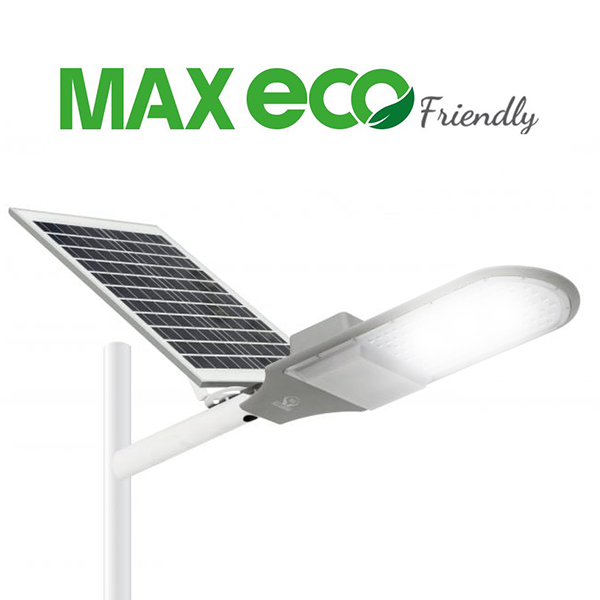 Đèn LED đường NLMT rời thể MAXECO Friendly công suất 100W, 150W TLC Lighting - Cường độ chiếu sáng cao - Tự động tăng giảm ánh sáng - Tiết kiệm tiền điện 100%