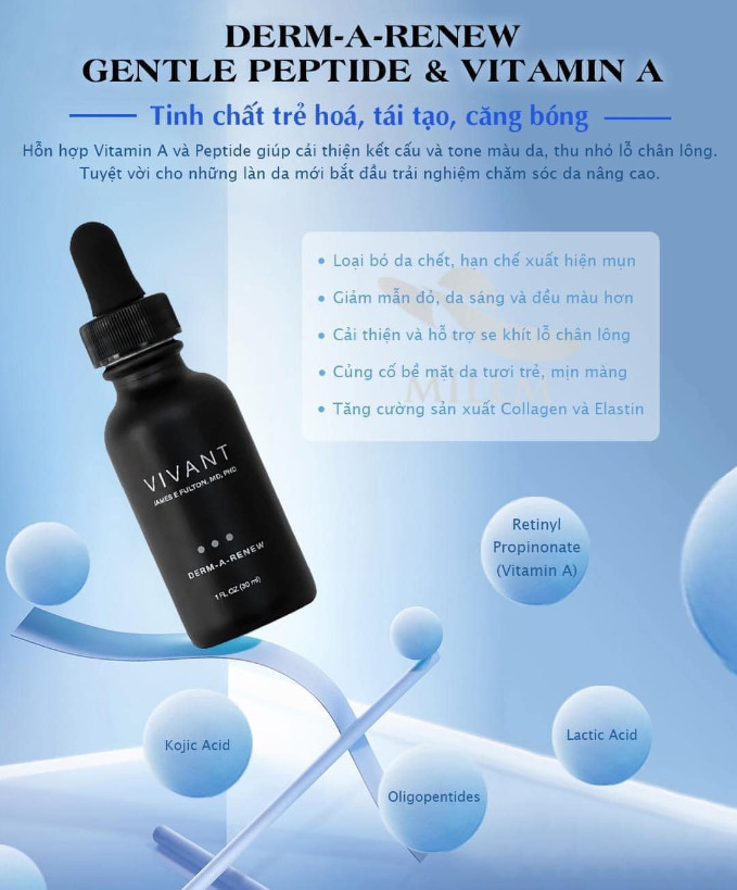 Serum Vivant Derm-A-Renew Hỗ Trợ Trẻ Hóa Da