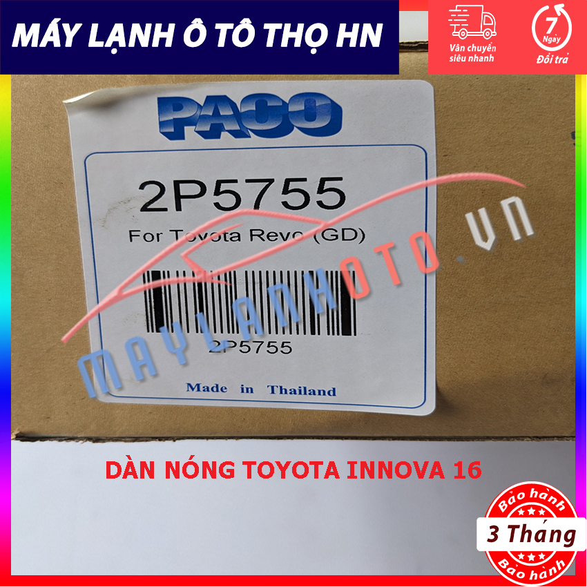 Dàn nóng Toyota Innova 2016 Hàng xịn Thái Lan