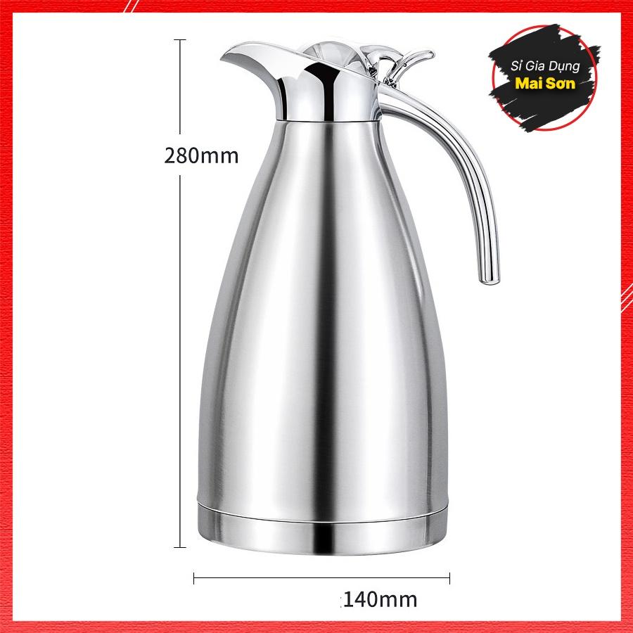 Phích Nước Giữ Nhiệt Lõi Inox 304 Cao Cấp Ấm Nước Giữ Nhiệt Thiết Kế Sang Trọng Giữ Nhiệt Cực Lâu Dung Tích 2L