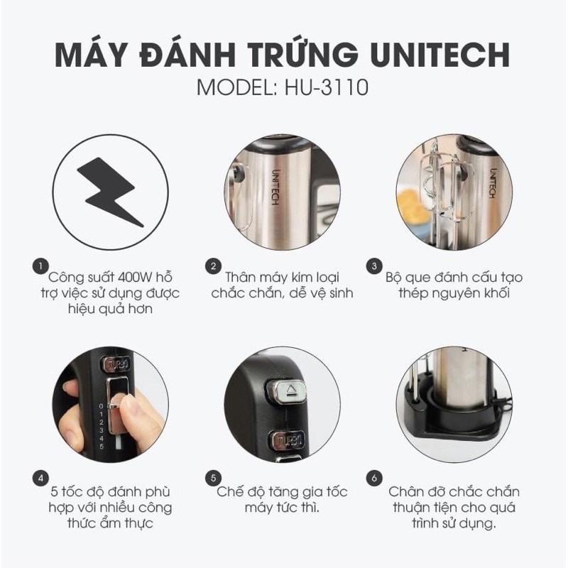 Máy đánh trứng Unitech HU 3110 400W