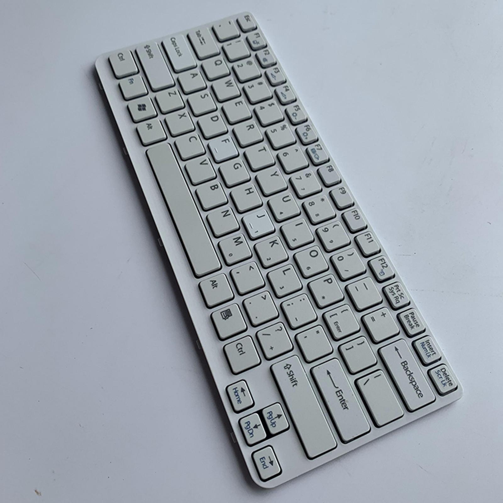 Laptop Replacement Keyboard US English White for  Sve141C11L E14
