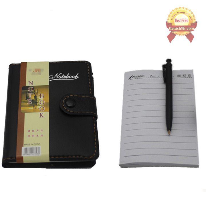 Sổ tay da notebook cao cấp tặng kèm bút bi | Sổ nhật ký