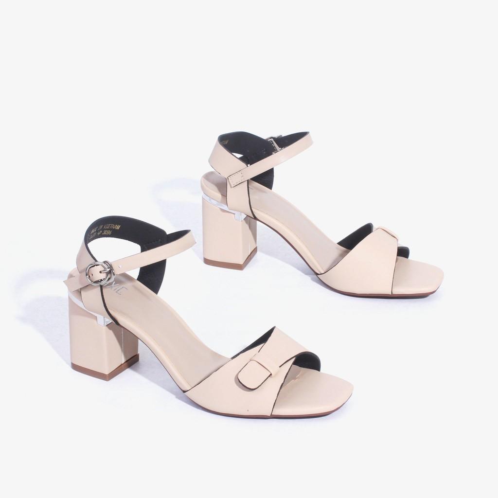 Giày Sandal Cao Gót 5cm Mũi Vuông Pixie X744