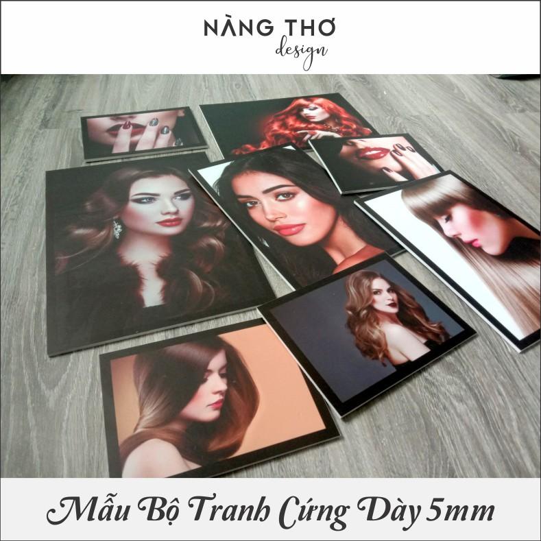 Bộ 9 tấm tranh cứng dán tiệm Spa & Thẩm mỹ phun xăm_DECAL VIP
