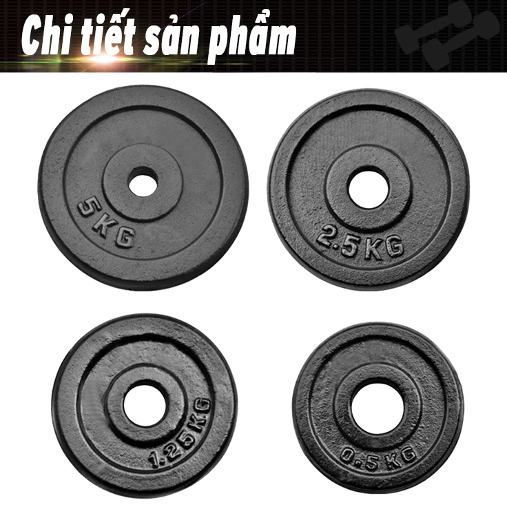 OneTwoFit Bộ Tạ Tập Tay Tạ Đẩy 50kg tạ tập gym tập thon tay, dụng cụ gym đa năng Tạ tay tạ đẩy OT043PZ