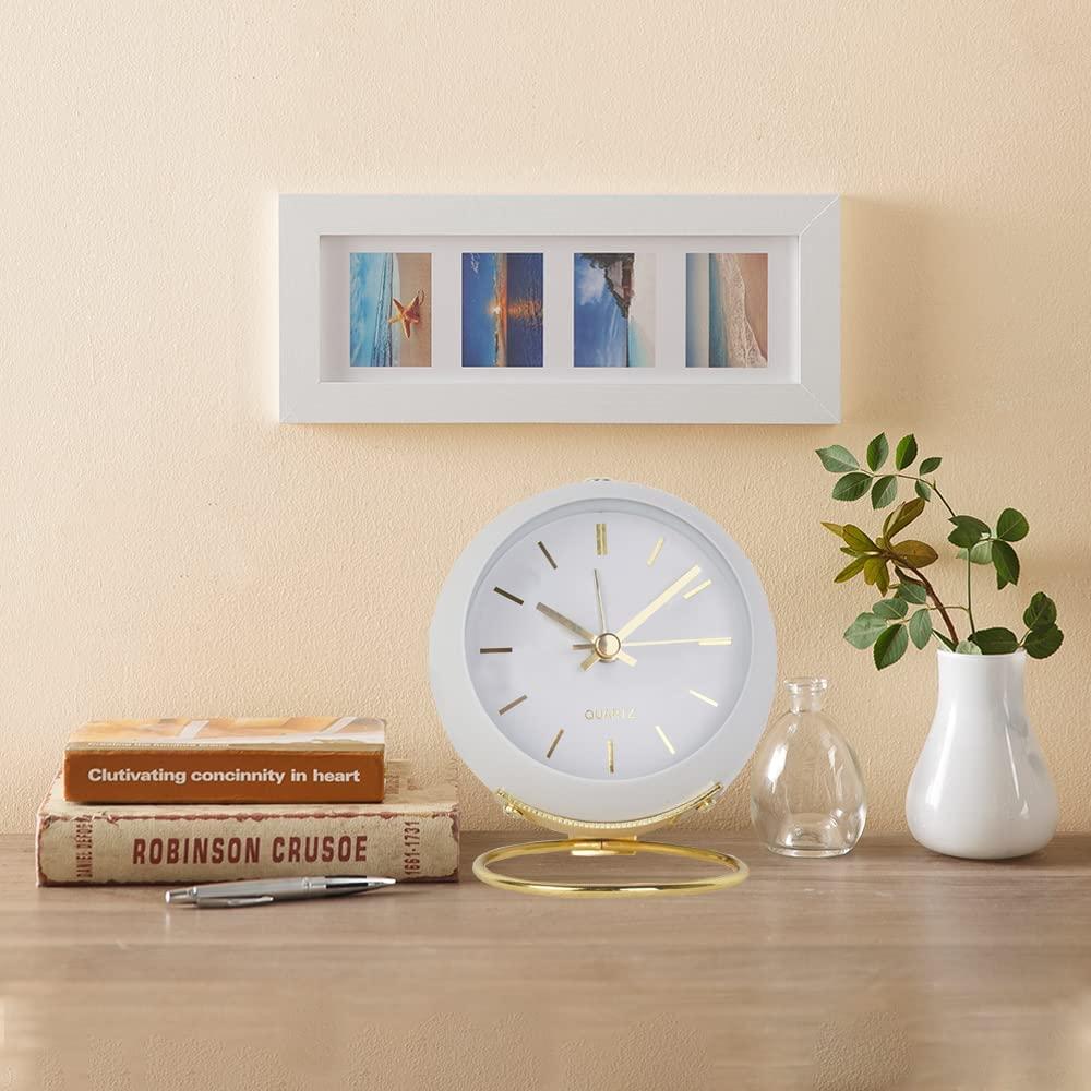 Tương tự thức dậy với đèn, đồng hồ báo thức nhỏ -đồng hồ báo thức đồng hồ báo thức ánh sáng đồng hồ, thích hợp cho người ngủ lớn, đặt trên bàn, giường, phòng khách