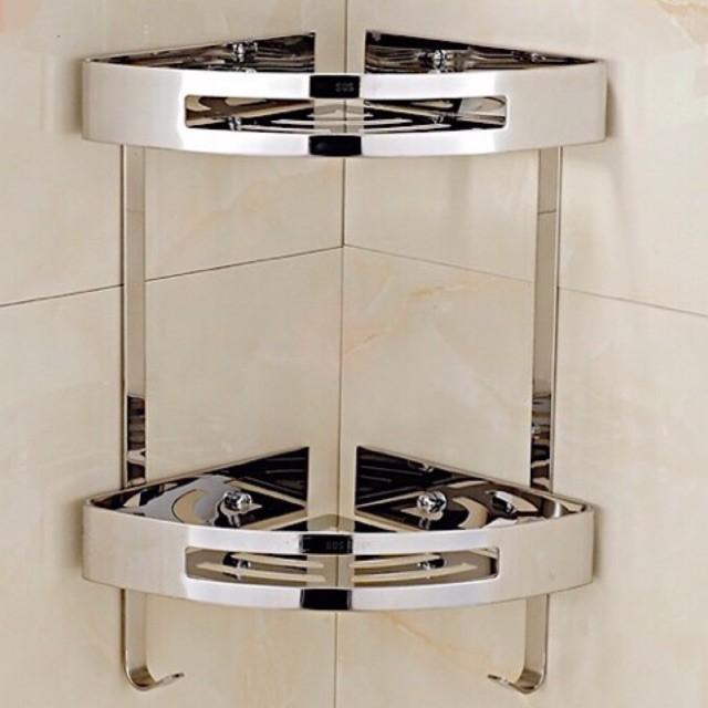 Kệ góc bằng Inox 304 dày sáng bóng cao cấp