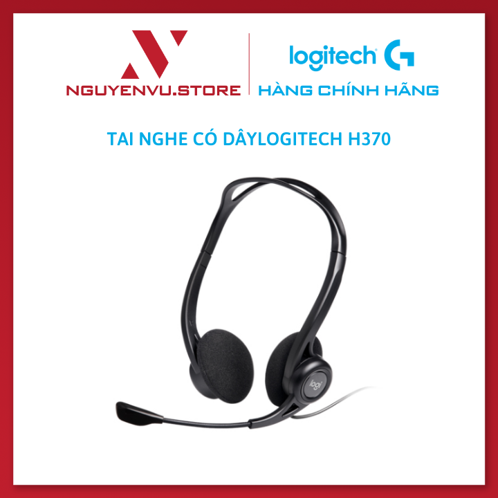 Tai Nghe Chụp Tai Logitech H370 - Hàng Chính Hãng