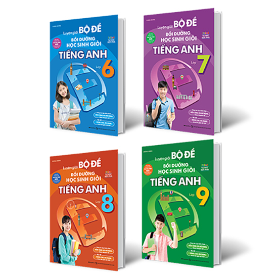 Combo 4 Cuốn: Luyện Giải Bộ Đề Bồi Dưỡng Học Sinh Giỏi Tiếng Anh THCS