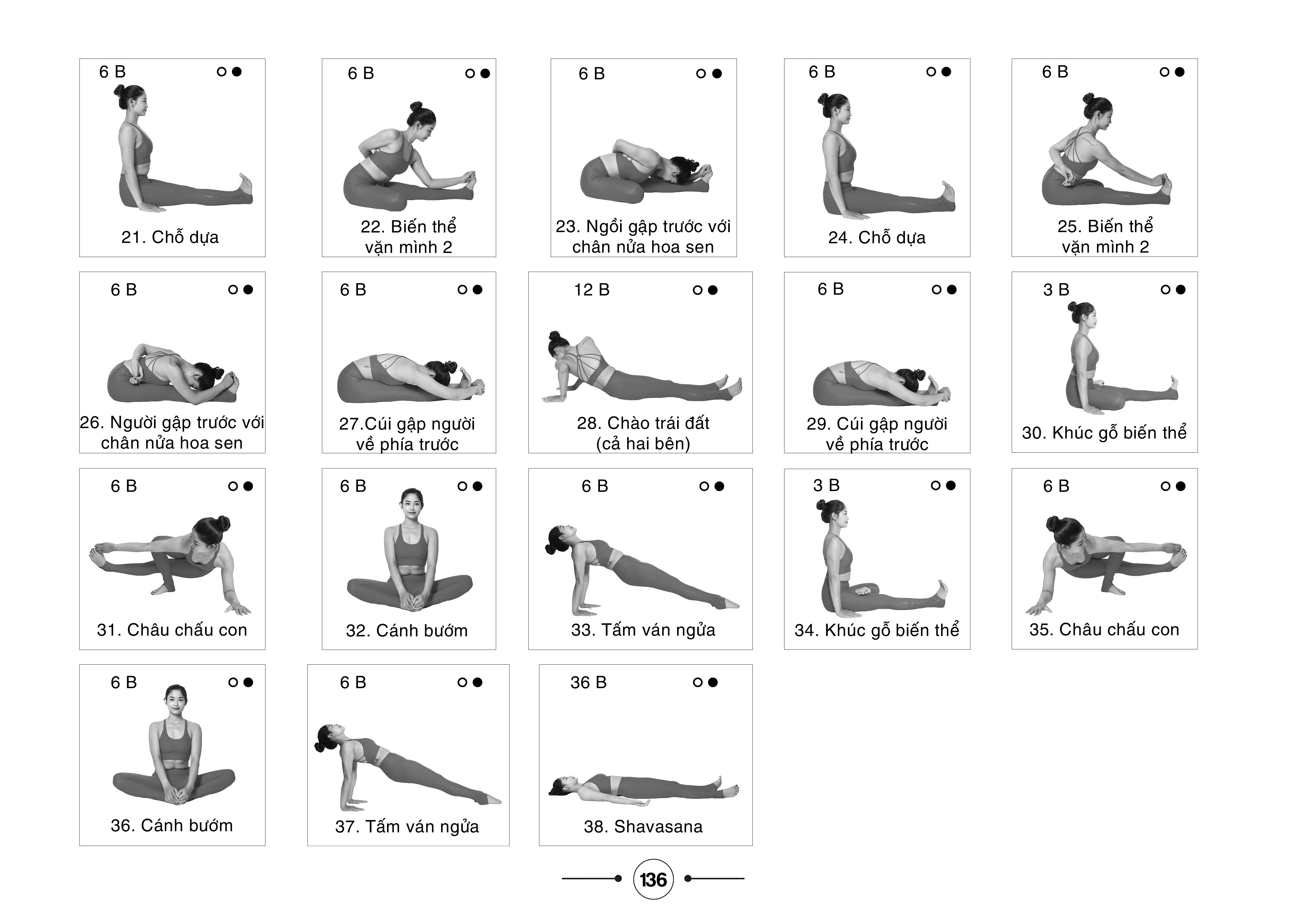 Hệ thống 1500 biến thể tư thế - 100 chuỗi bài yoga liên hoàn