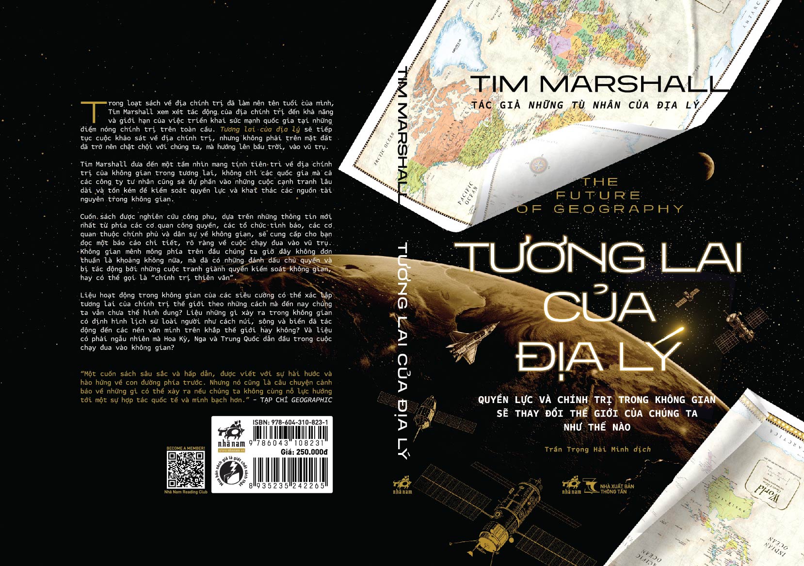 Sách - Tương lai của địa lý (Tim Marshall) (Bìa cứng) (Nhã Nam Official)