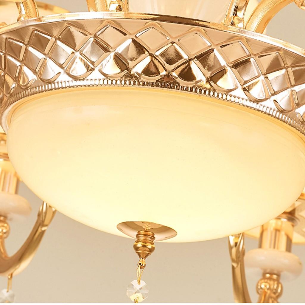 Đèn chùm TIANOS 8 tay kiểu dáng hiện đại trang trí nội thất sang trọng - kèm bóng LED chuyên dụng.