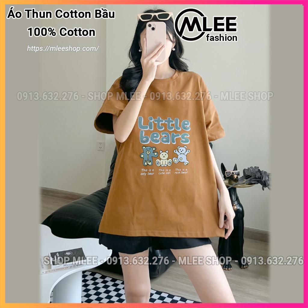 Áo thun bầu chất cotton quảng châu , áo phông bầu ngắn tay, MLEE FASHION