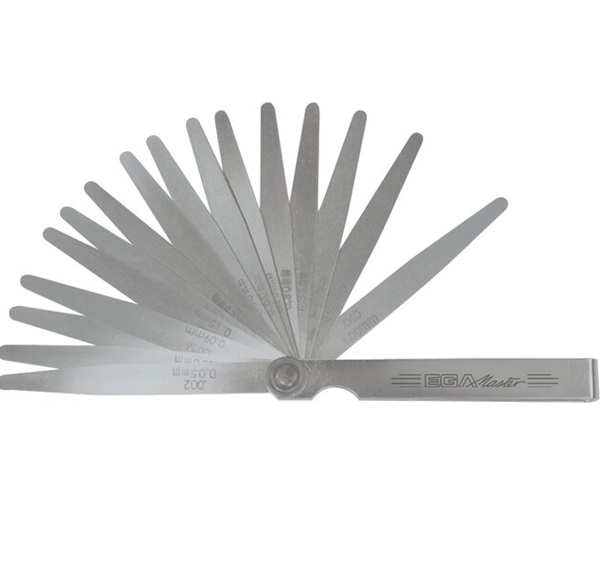 Thước căn lá chính xác 21 lá 0.05 - 2 mm dài 100mm Ega Master 65569