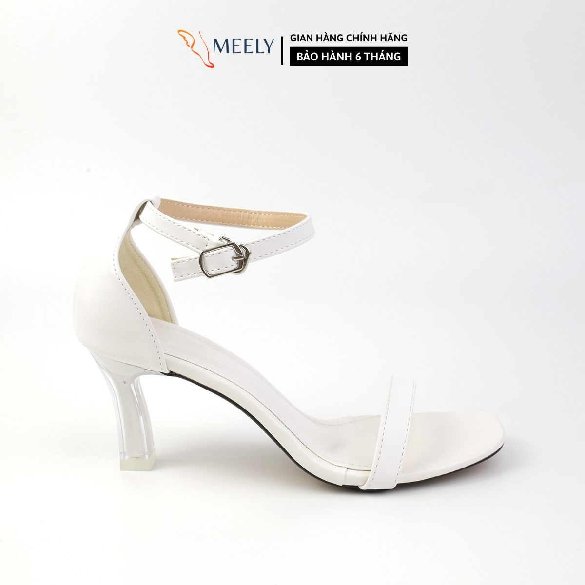 Giày Sandal Cao Gót Nữ 8P MEELY Mix Nhiều Màu Bít Gót 8cm -  X568
